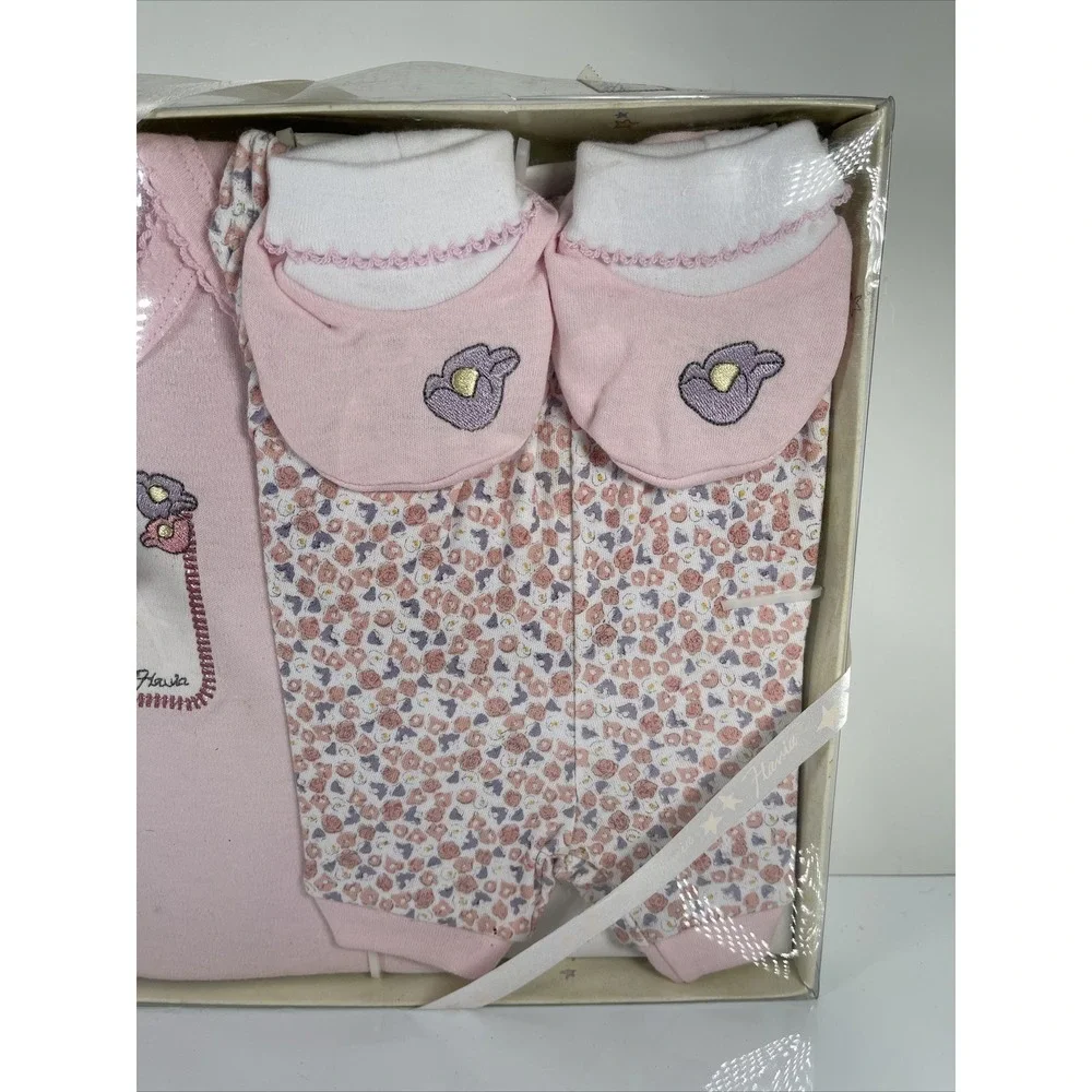 NOS Flavia 4 Piece Diaper Cover Set 3-6mo Baby‎ Clothes NIP Pink Carriage
